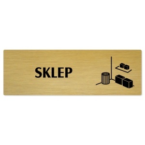Sklep, 240x79mm, zlatá popiska 