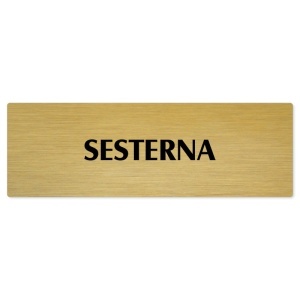 Sesterna, 200x66mm, zlatá popiska 