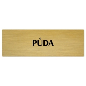 Půda, 240x79mm, zlatá popiska 