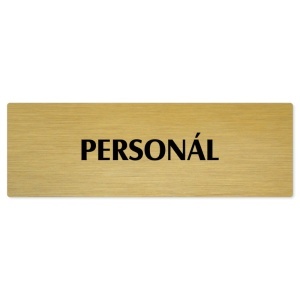 Personál, 200x66mm, zlatá popiska 