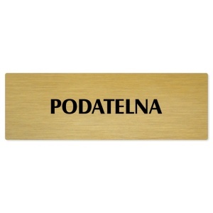 Podatelna, 200x66mm, zlatá popiska 