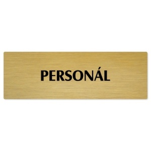 Personál, 240x79mm, zlatá popiska 