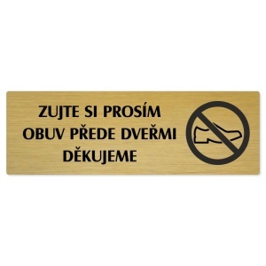 Zujte se, 240x79mm, zlatá popiska 