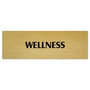 Wellness, 240x79mm, zlatá popiska 
