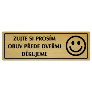 Zujte se, 240x79mm, zlatá popiska s rámečkem