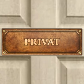 Cedulka “Privat“