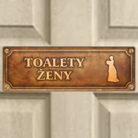 Cedulka “Toalety ženy“