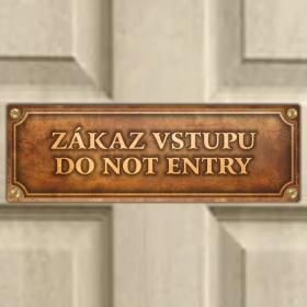 Cedulka “Zákaz vstupu“
