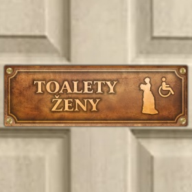 Cedulka “Toalety invalida“