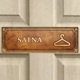 Cedulka “Šatna“