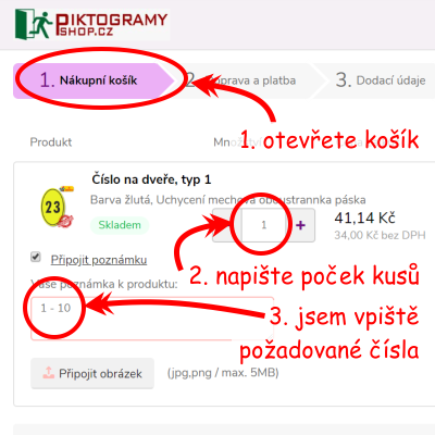 Číslo na dveře, typ 27