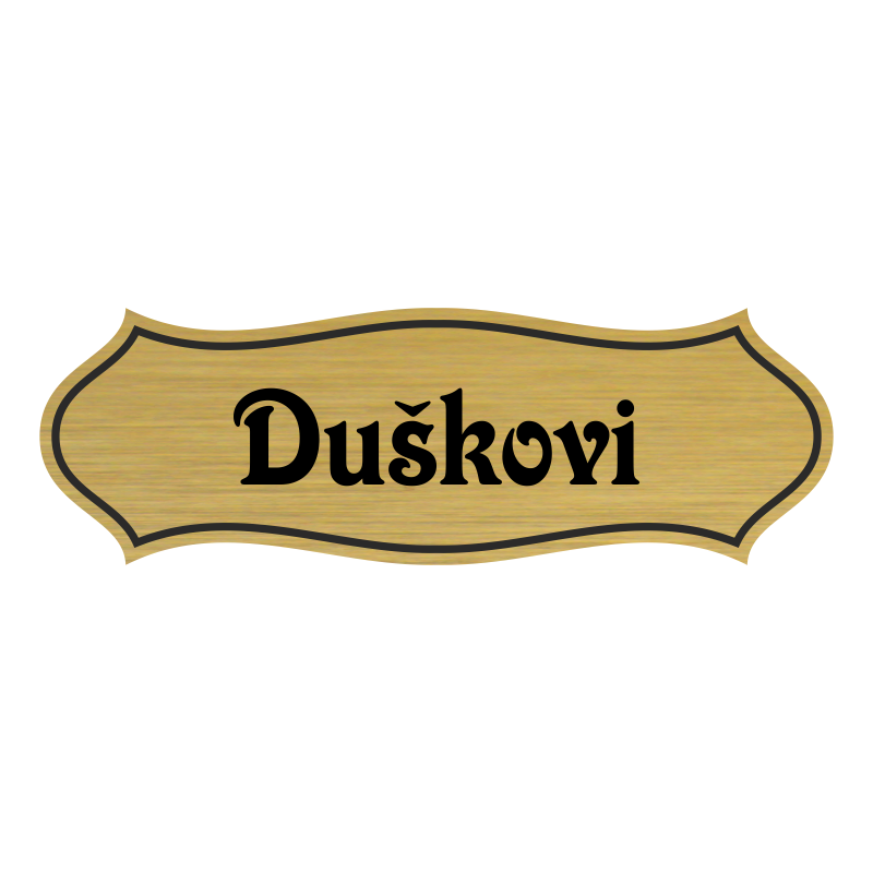 Jmenovka na dveře, typ 5