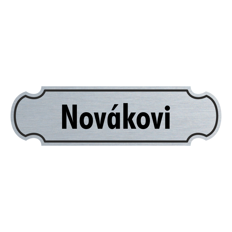 Jmenovka na dveře, typ 3