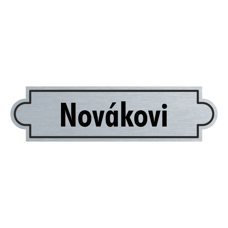 Jmenovka na dveře, typ 6