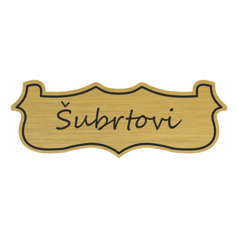 Jmenovka na dveře, typ 2