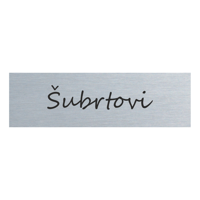 Jmenovka na dveře, typ 1