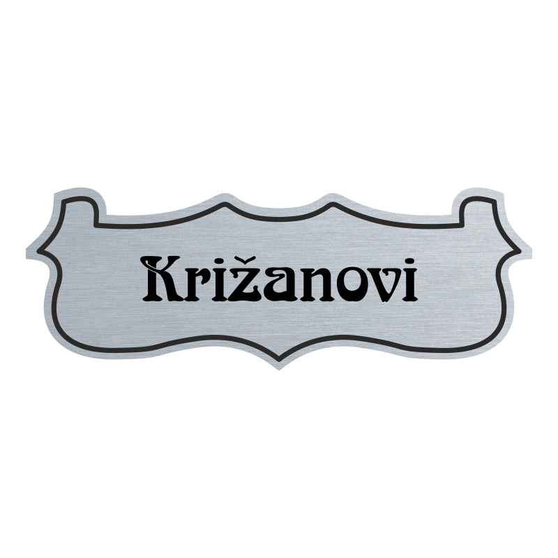 Jmenovka na dveře, typ 2