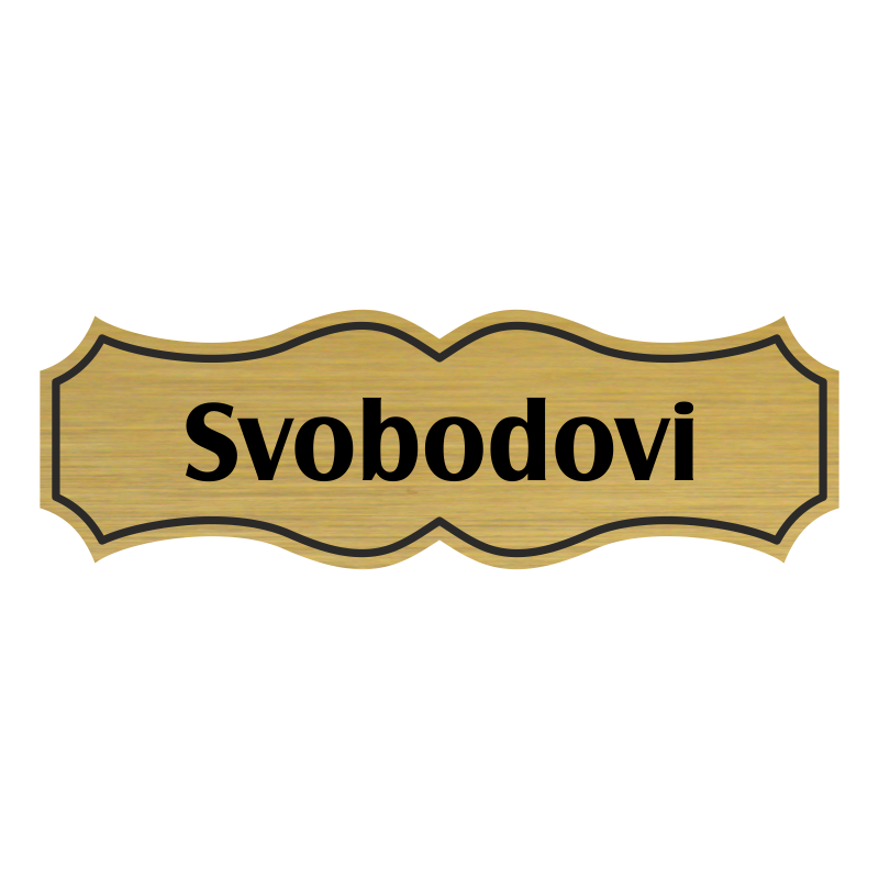 Jmenovka na dveře, typ 4