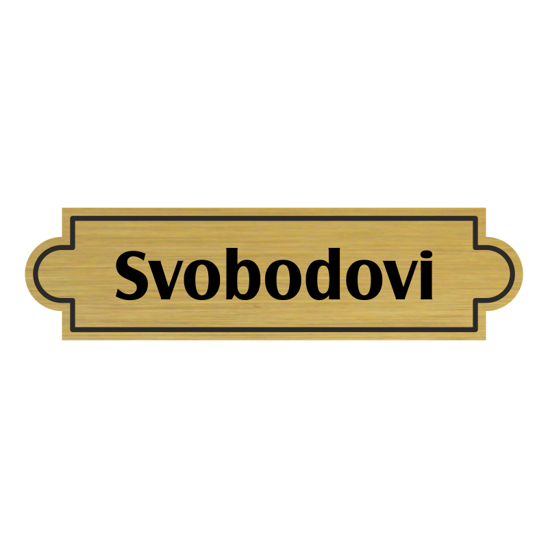 Jmenovka na dveře, typ 6