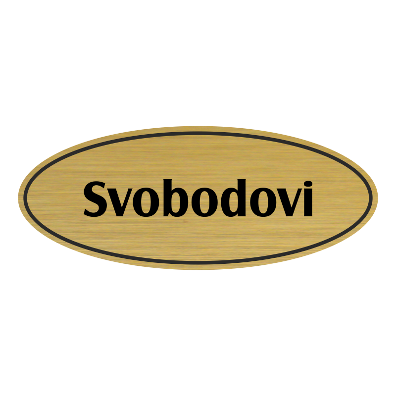 Jmenovka na dveře, typ 9