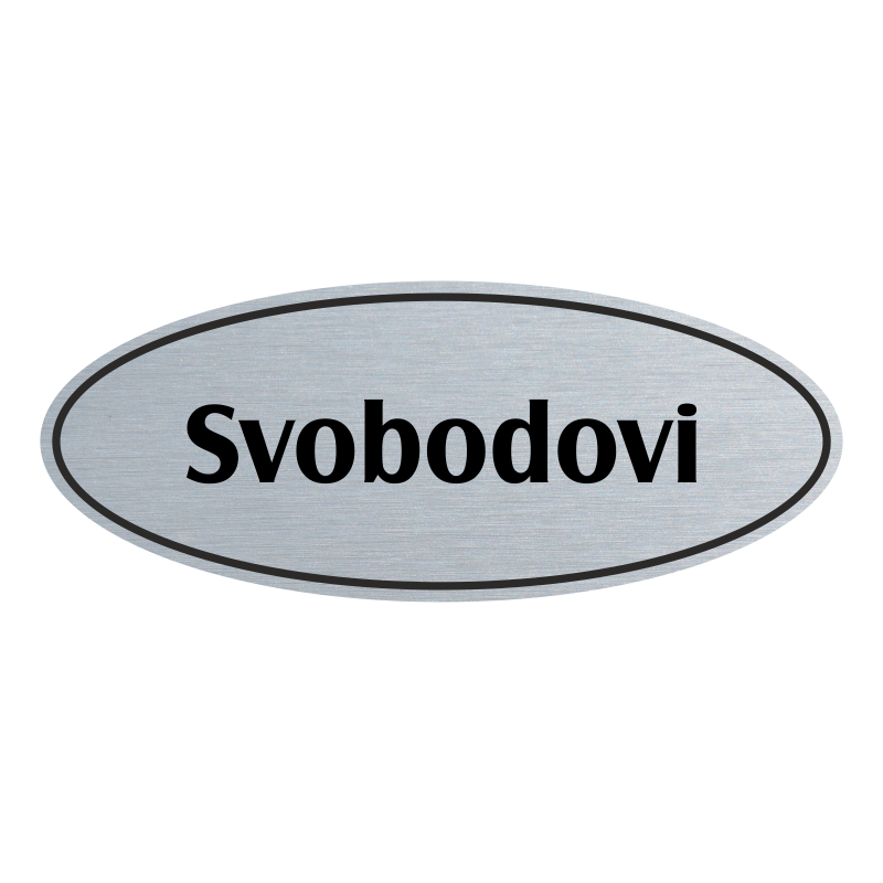 Jmenovka na dveře, typ 9