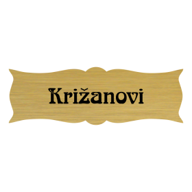 Jmenovka na dveře, typ 7