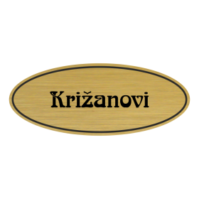 Jmenovka na dveře, typ 9