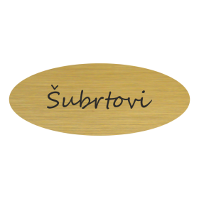 Jmenovka na dveře, typ 10