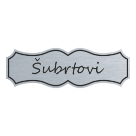 Jmenovka na dveře, typ 4
