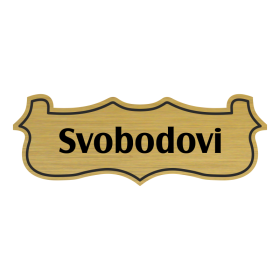 Jmenovka na dveře, typ 2