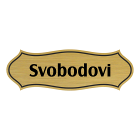 Jmenovka na dveře, typ 5