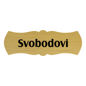 Jmenovka na dveře, typ 8