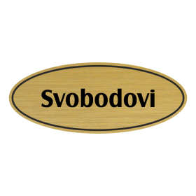 Jmenovka na dveře, typ 9