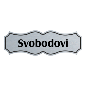 Jmenovka na dveře, typ 4