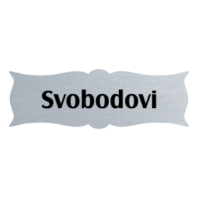 Jmenovka na dveře, typ 7