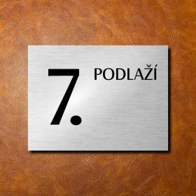 7 PATRO, stříbrná cedulka 200x150mm 