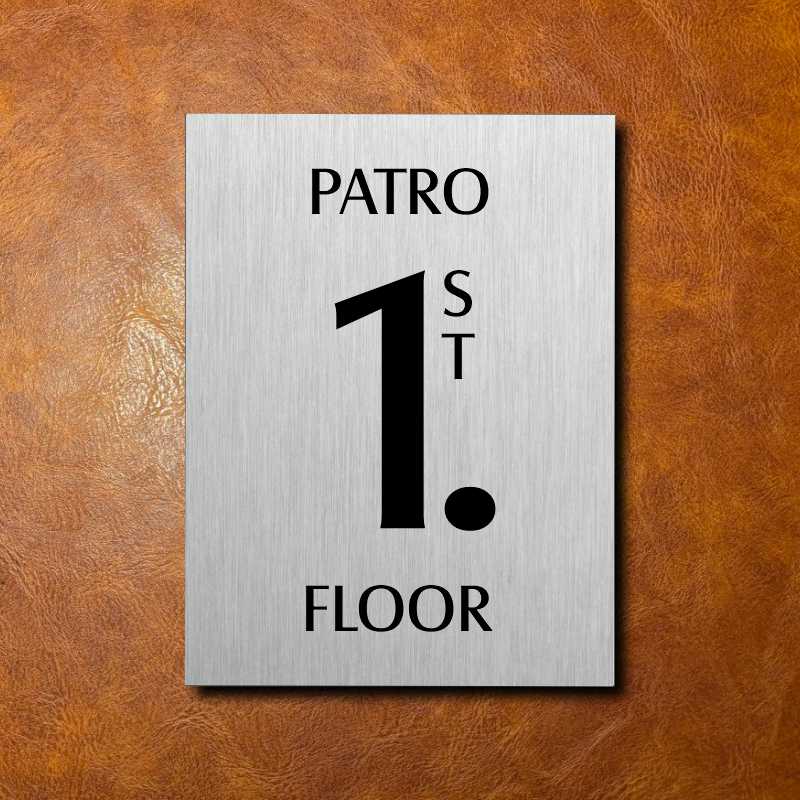 1 PATRO, stříbrná cedulka 150x200mm