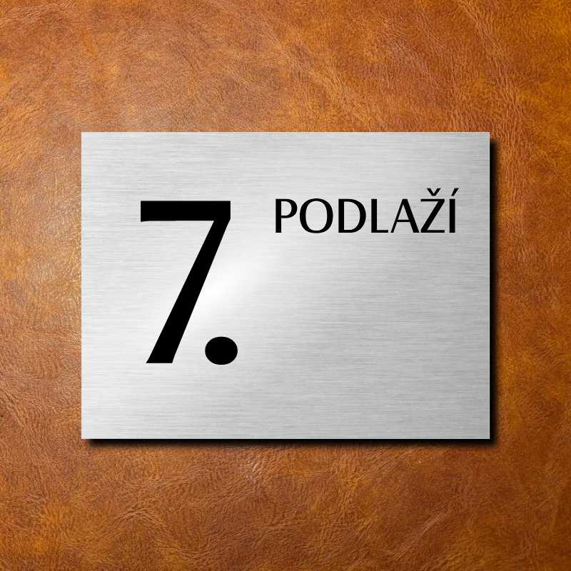 7 PATRO, stříbrná cedulka 200x150mm
