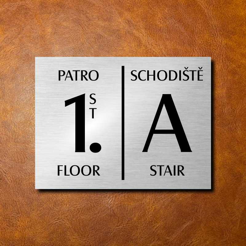 1 PATRO, stříbrná cedulka 200x150mm