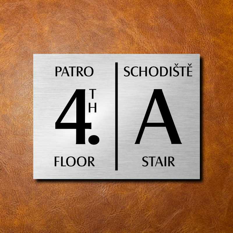 4 PATRO, stříbrná cedulka 200x150mm