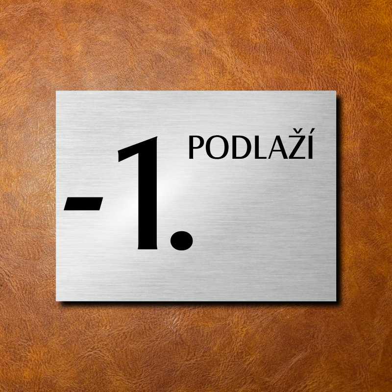 -1 PATRO, stříbrná cedulka 200x150mm