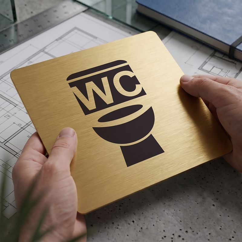 WC, 100x100mm, zlatá, Nevada