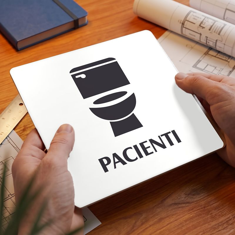 WC pacienti, 148x148mm, bílá, Nevada
