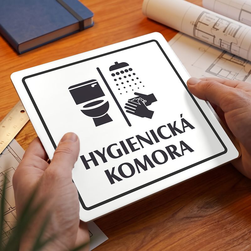 Hygienická komora, 100x100mm, bílá, Arizona