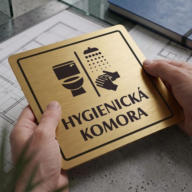 Hygienická komora, 80x80mm, zlatá, Arizona