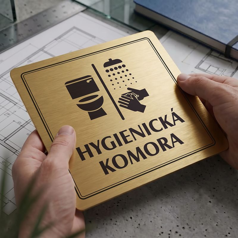 Hygienická komora, 148x148mm, zlatá, Utah