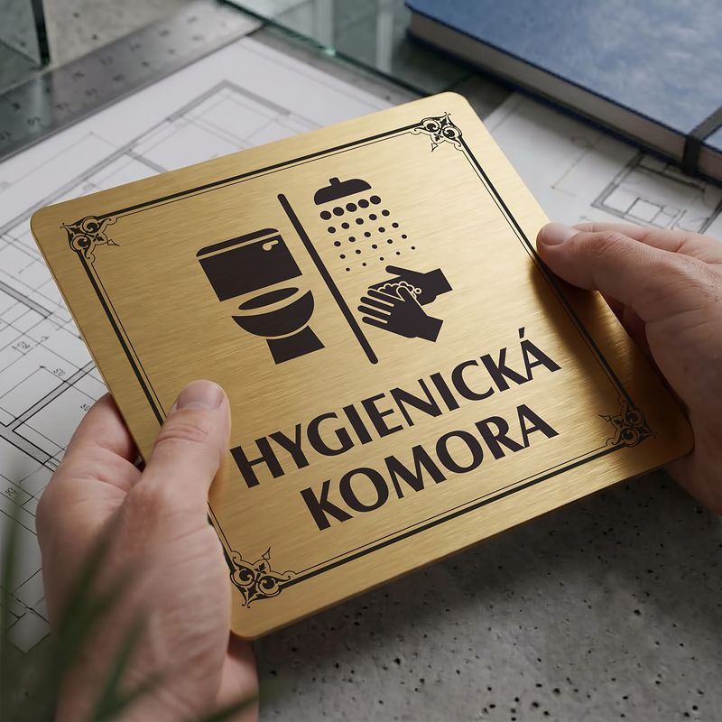 Hygienická komora, 148x148mm, zlatá, Nebraska