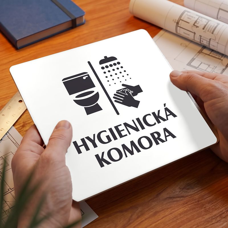 Hygienická komora, 100x100mm, bílá, Nevada