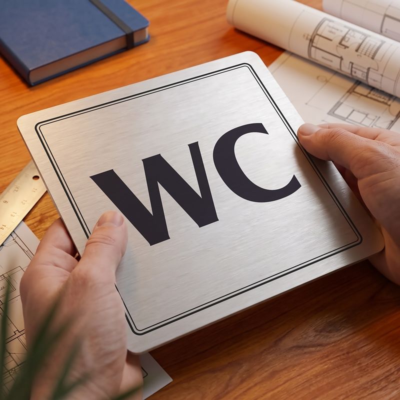Piktogram WC – nápis WC