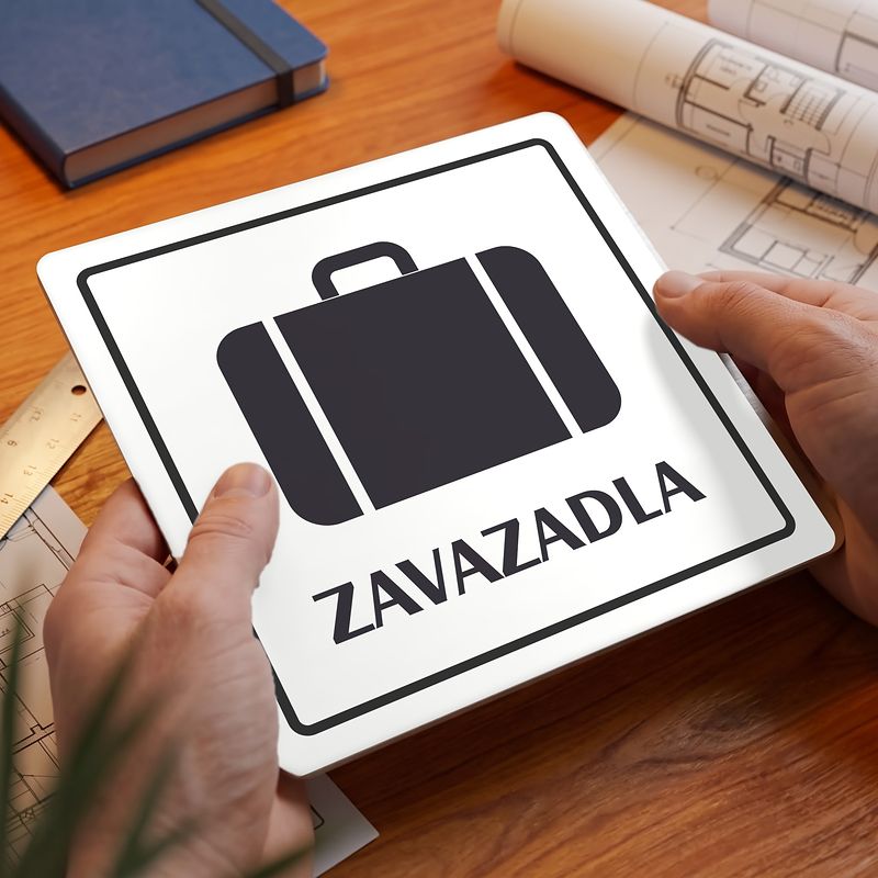 Zavazadla, 100x100mm, bílá, Arizona
